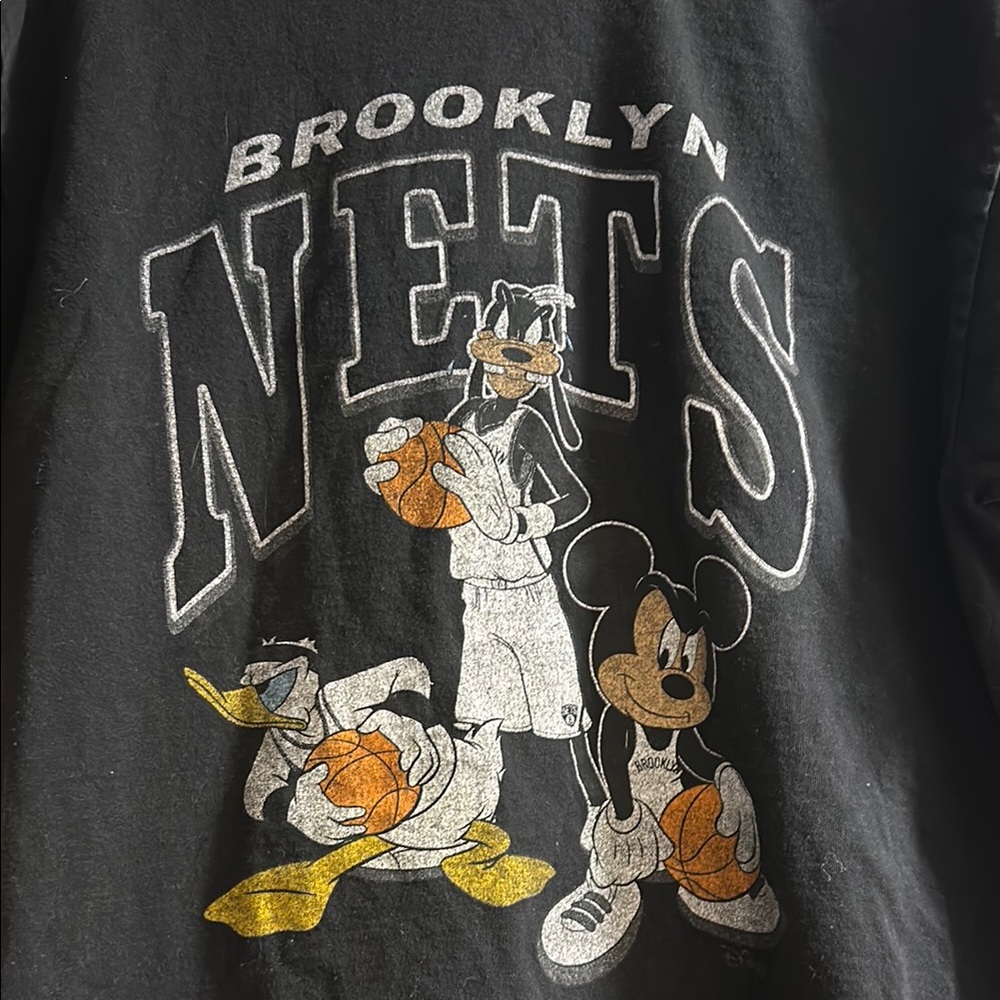 Brooklyn Nets Disney Graphic Vintage Tee